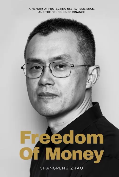 Portada de Freedom of Money, de Changpeng Zhao