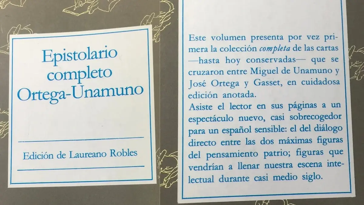 Epistolario completo Ortega-Unamuno