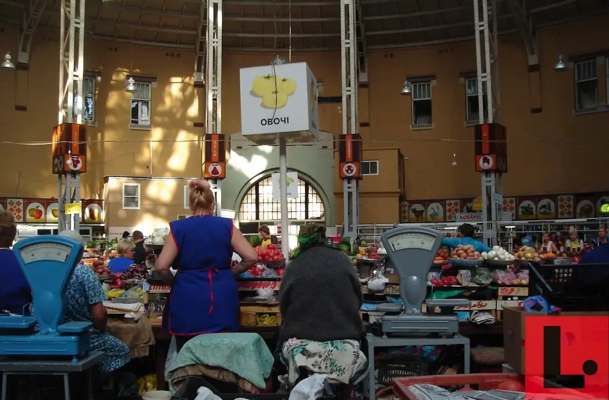 Mercado de Kiev, 13/7/2007. Foto: © Lotrives